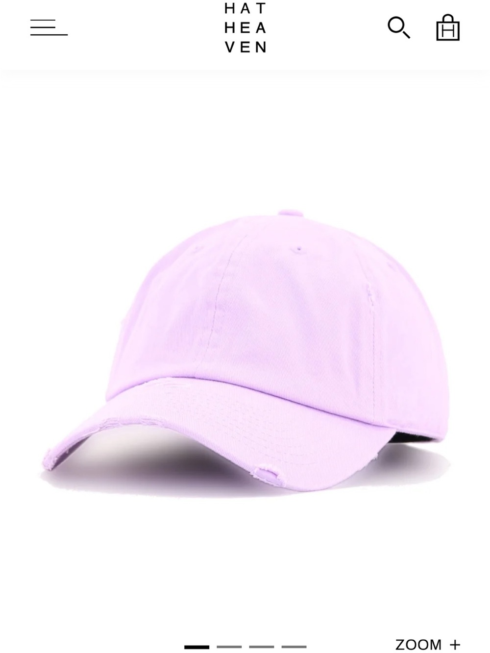 NEW KBETHOS Unisex Lilac Distressed Baseball Cap, Adjustable, Price Firm.